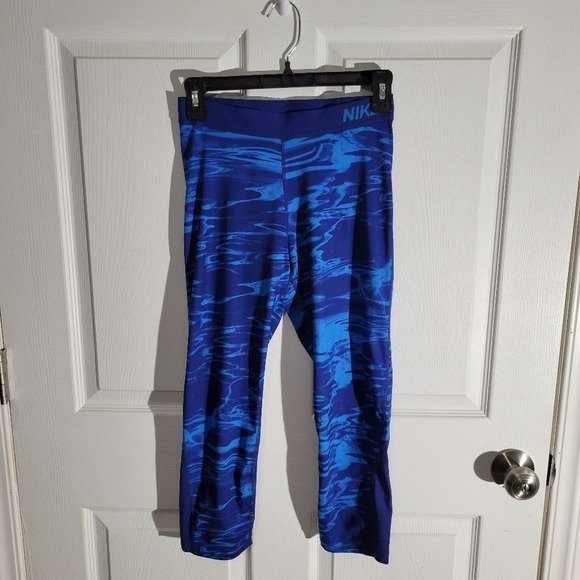 Nike‎ Dri-Fit Legging-Blue Wave-Women's M - Picture 1 of 5